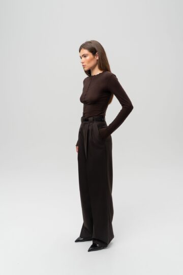 Брюки из шерсти Brown